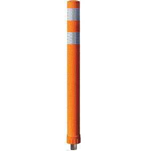 36" Orange City Post Delineator Posts Set of 2 - Orange